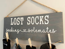 Load image into Gallery viewer, Lost Socks Laundry Sign
